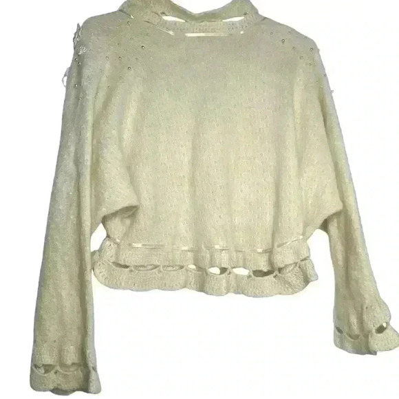 Victoria’s Secret vintage GOLD LABEL, cream, SOFT,romantic,delicate,bed jacketOS - Picture 4 of 13